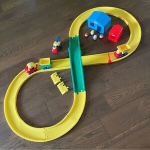 Vintage Little Tikes Creative Roadway Railway Track Bridge Vehicles Complete
